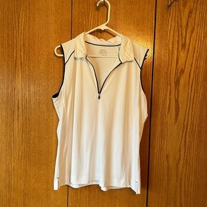 White Slazenger golf top